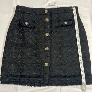 New with Tag - Ann Taylor Button Front Tweed Skirt